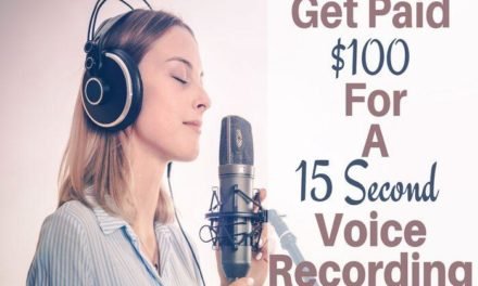 Get paid $100 for a 15 second voice recording